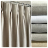 HFStudio Metallica Linen Designer Drapery Collection.