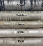 Aquaviva Designer Cotton Drapery Collection. Custom Pinch Pleat, French Pleat Designer Drapery Panels. Made in Canada. 15 fabric colors.