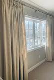 Atelier Textured Weave Raw Faux Silk Drapery Panels.