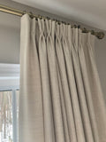 Atelier Textured Weave Raw Faux Silk Drapery Panels.