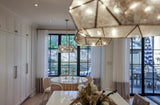 French pleat Two Tone Design Drapery Panels by HFDrapery Studio.