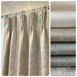 Reverie Cotton Satin Designer Drapery Panels.
