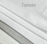 French pleat Two Tone Design Drapery Panels by HFDrapery Studio.