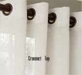 Linenhouse Two-Tone Color Block Design Drapery Panels. 3 colors