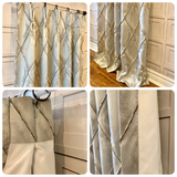 Jacquard Bryant Park Chess Drapery Panels.