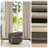 Prague 100% Linen Drapery panels in 9 colors.