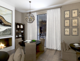 Reverie Cotton Satin Designer Drapery Panels.