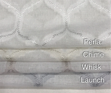 Honeycomb Designer Sheer Drapery panels.