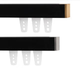 Slimline Channel Rods for Ripple Fold and Pleated Drapery. Modern Ripple fold curtain rods available in 5 colors. Ceiling and Wall mount.