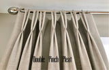 Barista Linen Drapery Panels in 8 colors. Tightly woven and substantially weighted linen fabric.