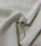 Extra Long Custom "Tuscany " Sheer Faux Linen Designer Drapery Collection.