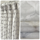 Honeycomb Designer Sheer Drapery panels.