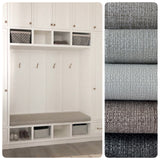 Chill Performance Fibreguard linen basket weave bench cushions.