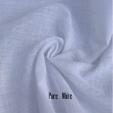 Extra Long Custom "Tuscany " Sheer Faux Linen Designer Drapery Collection.