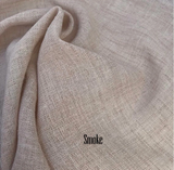 Extra Long Custom "Tuscany " Sheer Faux Linen Designer Drapery Collection.