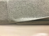 Herringbone Tweed custom bench cushions. Performance fabric.