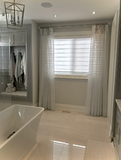 Honeycomb Designer Sheer Drapery panels.