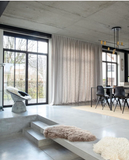 Slimline Channel Rods for Ripple Fold and Pleated Drapery. Modern Ripple fold curtain rods available in 5 colors. Ceiling and Wall mount.