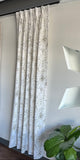 Driftwood  HF Designer Curated Cotton Print Drapery Panels.