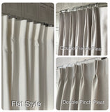 Driftwood  HF Designer Curated Cotton Print Drapery Panels.