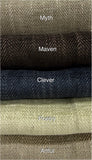 Brenta Collection – Custom Luxury Herringbone Chenille Drapery.
