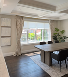 Eleanor Damask Custom Designer Viscose Drapery Panels.