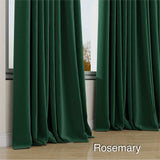 Forest Green Custom Luxury Blackout Velvet Draperies. For Boutique Hotels,Airbnb Suits  and Residential Areas. Made in Canada.