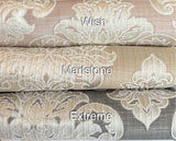 Eleanor Damask Custom Designer Viscose Drapery Panels.