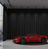 professional black backdrop curtains for showrooms ,auto show, filler stores medical show ,photography and event 