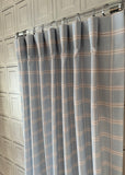 Faux Linen , light blue curtains for kids room