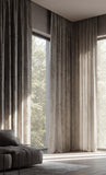 Manhattan Drapery Collection. Modern Luxury Metallic Cotton Drapery panels. Made in Canada.
