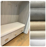 Custom Bench Cushions: Dolce Faux Suede Performance Fabric (Window Seat, Mudroom, Hallway)