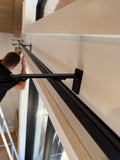Designer Double Channel Curtain Rod - 1 1/8" Modern Wall Mount Drapery Track System (5 Finishes)