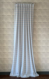 Meta Description: Handcrafted in Canada, our light blue & beige plaid drapes are made from durable faux linen. Perfect for kids' rooms & nurseries. Custom lengths & blackout lining available. Shop premium Canadian-made window treatments