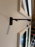 Designer Double Channel Curtain Rod - 1 1/8" Modern Wall Mount Drapery Track System (5 Finishes)