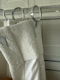 Textured Fabric Curtains, Boucle Curtains, Luxury Custom Curtains.
DIY drapes with hooks.
