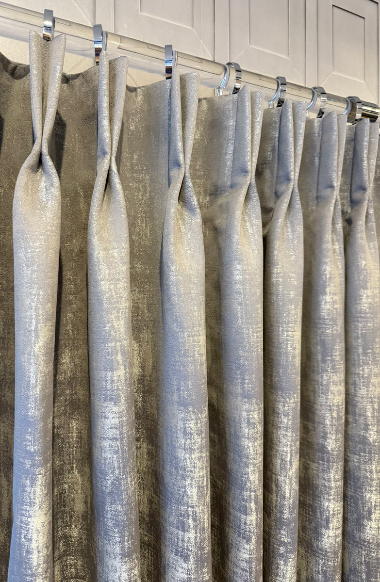 Manhattan Drapery Collection. Modern Luxury Metallic Cotton Drapery pa ...