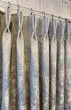 Manhattan Drapery Collection. Modern Luxury Metallic Cotton Drapery panels. Made in Canada.