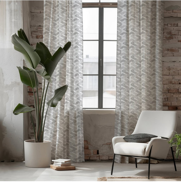 Nexus Custom Drapery Panels. Modern Edge 100% Cotton drapery. Made in Canada.