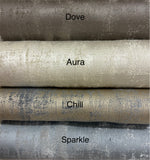 Manhattan Drapery Collection. Modern Luxury Metallic Cotton Drapery panels. Made in Canada.
