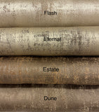 Manhattan Drapery Collection. Modern Luxury Metallic Cotton Drapery panels. Made in Canada.