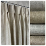 Soft Glow Viscose Drapery "Shima" Collection. Luxury Shimmering Viscose Curtains. Custom Boho Shiny Window Drapes.