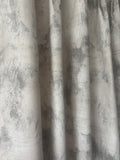Elemental Bespoke Abstract Brushstroke Luxury 100% Cotton Drapes. Abstract Paint Curtains. Custom Pleated Drapery. Made in Canada.