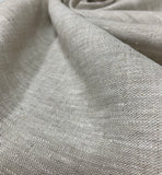 Pure 100%  Linen Fabric. Washed Linen col. Oatmeal