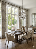 Elemental Bespoke Abstract Brushstroke Luxury 100% Cotton Drapes. Abstract Paint Curtains. Custom Pleated Drapery. Made in Canada.