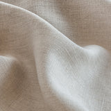 Tuscany Pure Linen Custom Pinch Pleat Drapes - Soft Ocean blue. Handcrafted 100% Linen French pleat drapery. Made in Canada.