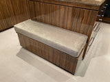 Rockwater Custom bench cushions. Fibreguard stain resistant eco-friendly chenille fabric.