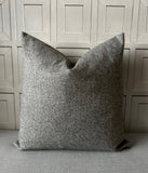 Herringbone Tweed Performance fabric Cushion covers with Feather Inserts.