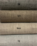 Barista Linen Drapery Panels in 8 colors. Tightly woven and substantially weighted linen fabric.