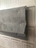 Herringbone Tweed Texture Designer blackout thermal Roman Shades. Flat style.